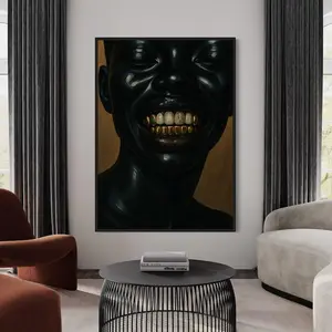 Urban Wall Art, Black Man Art, Black Woman Wall Art, Dope Black Art, Black Woman Art, Black Wall Art, Black Girl Wall Art, Black Grillz