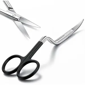Double Curved Bent Handle Embroidery , 6 Inches Embroidery Applique Scissor for Machine, Sewing & Handicrafts, Stainless Steel with Precision Curved , Comfortable & Easy to Use