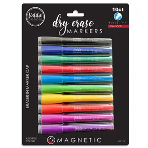 10ct Magnetic Dry Erase Markers with Eraser Caps 10ct Magnetic Dry Erase Markers with Eraser Caps