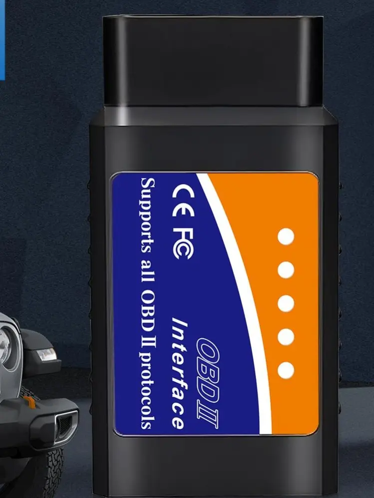 OBD2 Bluetooth Car Code Reader Adapter - Enhanced Diagnostic Tool for iPhone iOS, Android, Windows with Check Engine Light Reset, Live Data, Vehicle Performance Test & Exclusive APP