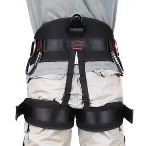 Adjustable Thickness Half Body Waist Climbing Harness Safety Belts for Fire Rescue Caving Rock Climbing Rappelling Tree Protection