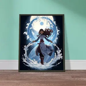 Room Decor, Katara Waterbending Avatar the Last Airbender Art Poster Gift for Him Her
