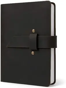 STORE INDYA Premium Genuine Leather Journal Writing Notebook A6 Refillable Ring Binder Notebook Handmade Vintage Travel Organizer Personal Planner for Men Women 8x6 Inch with Lined Notepads