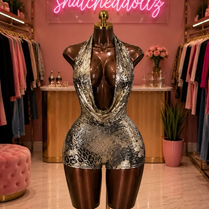 Golden Doll Romper
