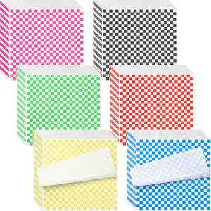 600 count Wax Paper Sheets for , 12x12" Sandwich Wrapping Paper, Checkered  Basket Liners Deli Paper Sheets for Party, Festival and Outdoors, 6 Colors