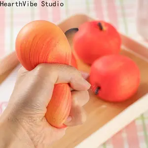 apple Squishy Toys - Slow Rebound Fruit Vent Toys, Fun Sensory Anxiety Toys for Home Decor, Interactive Prizes, Christmas Thanksgiving Birthday Party Favors