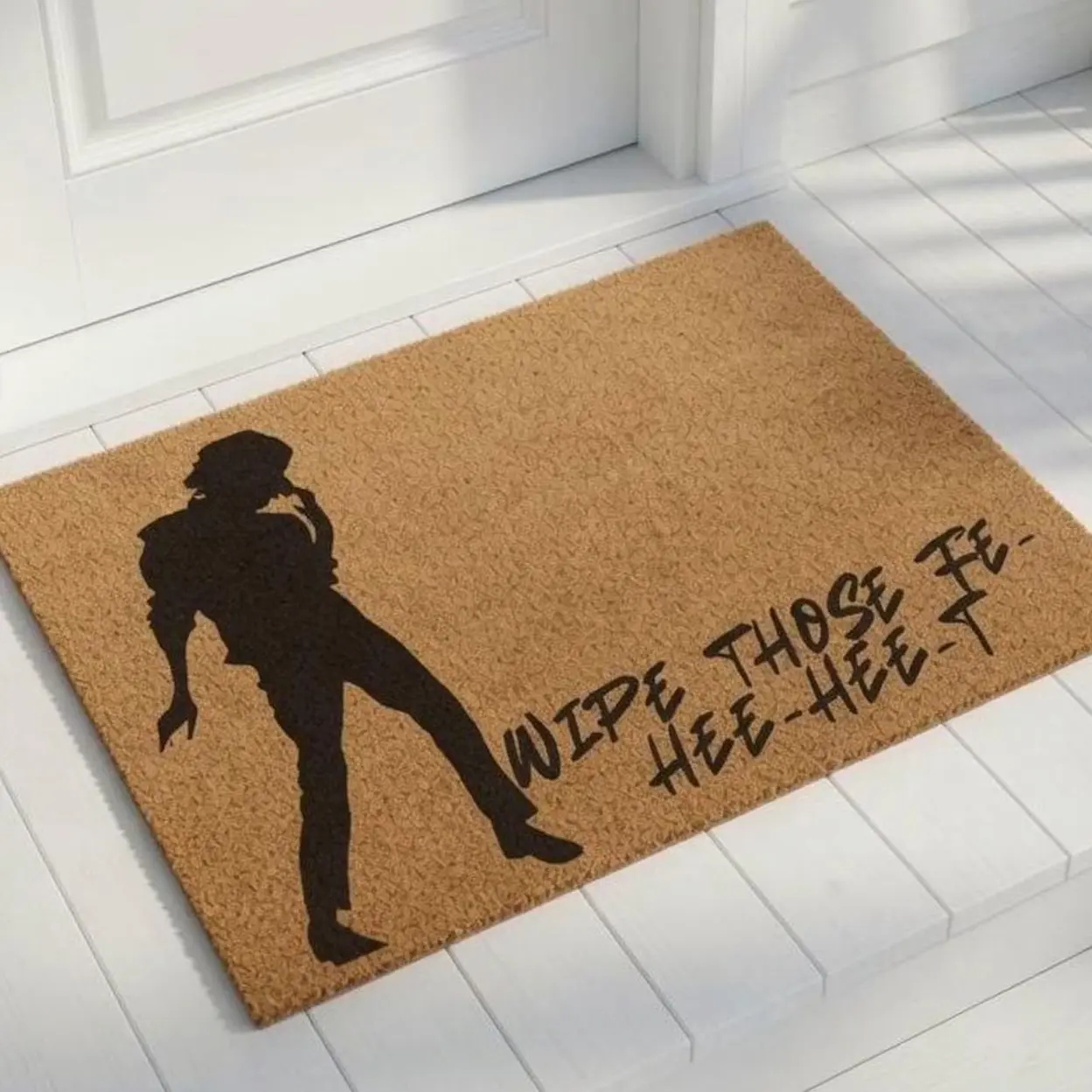 Michael Jackson Inspired Welcome Mat | Funny Front Door Mat | Pop Legend Entry Rug | Housewarming Gift