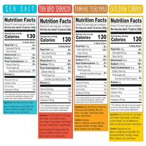 Sun Tropics Mochi Snack Bites, Variety Pack- 3.5 oz (6 Pack) - Crunchy Mochi Snacks - Gluten Free & Dairy Free, No MSG - Asian Rice Snacks