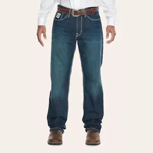 Cinch Men's White Label Dark Wash Relaxed Fit Straight Leg Jeans for Everyday Wear & Casual Outings