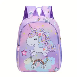 Adorable Unicorn Backpack - Durable Nylon, Waterproof, Lightweight, with Adjustable Shoulder Straps, Zipper Closure - for Kindergarten Adventures, Ages 3-6, Unicorn Supplies for Girls