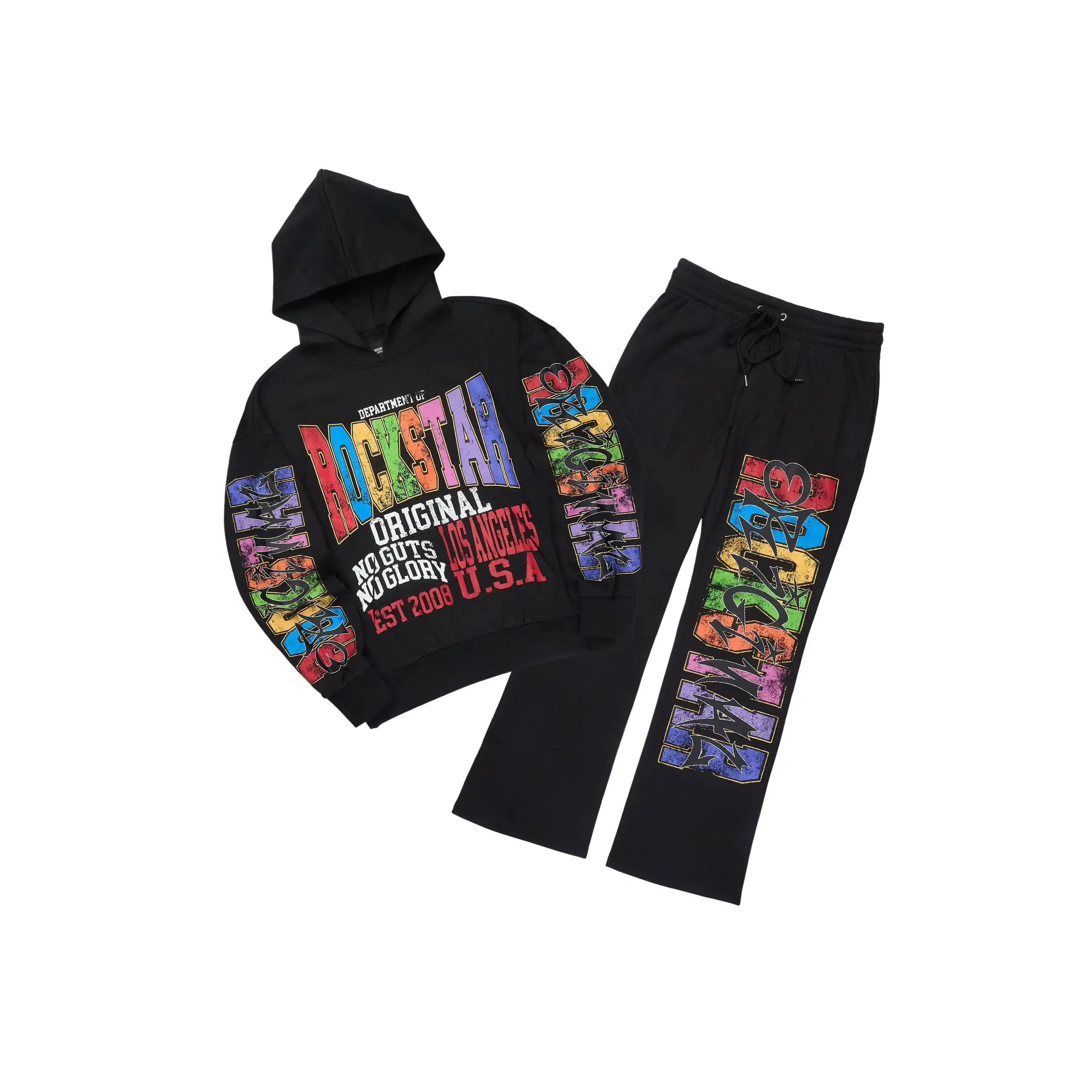 Bunt Black Hoodie/Baggy Pant Track Set