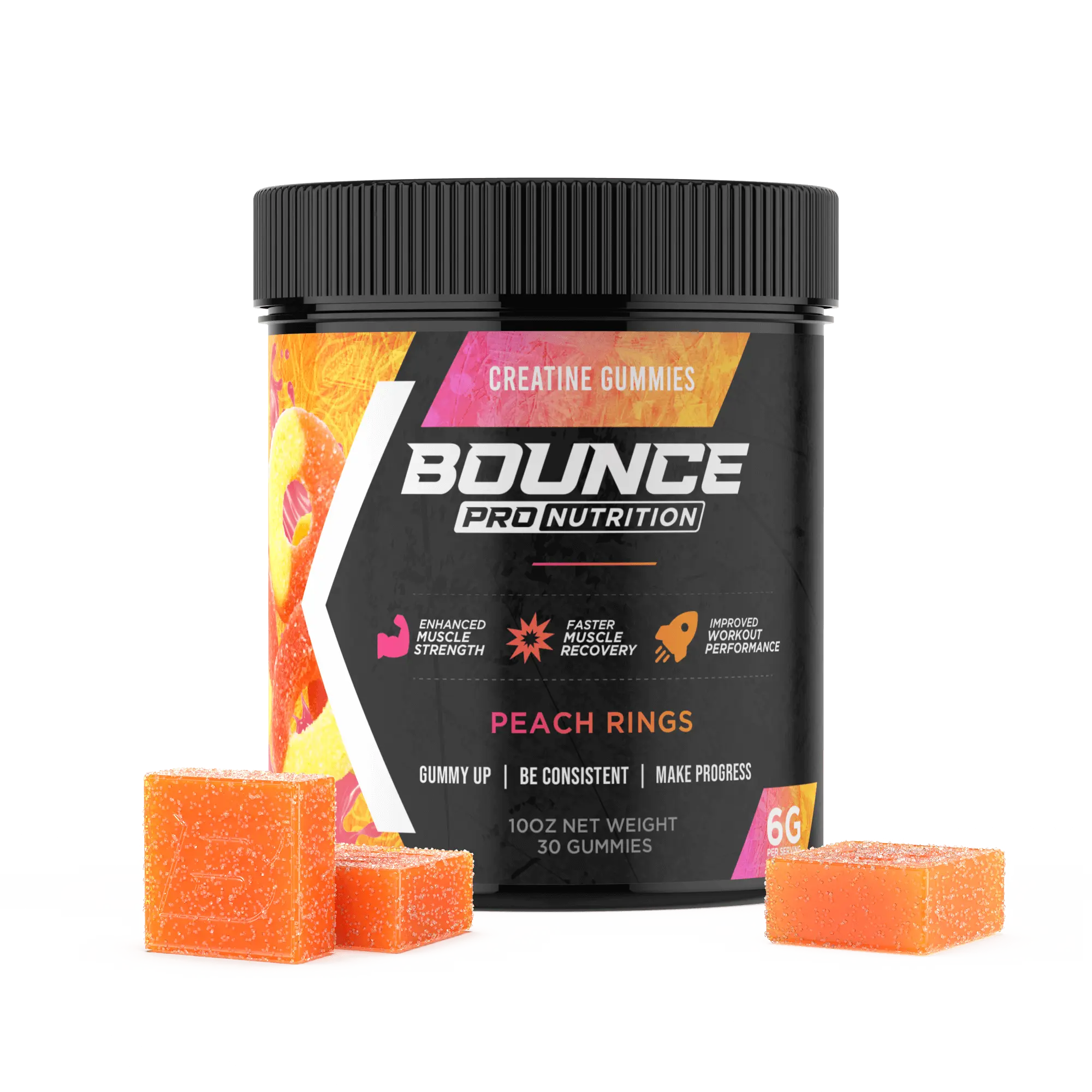 Creatine Gummies - Peach Rings Creatine Gummies - Peach Rings