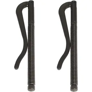 2 count Black Spring  Clips Metal Bifold  Clip Bar Wallet Replace  Spring Clamp  Holder(70mm)