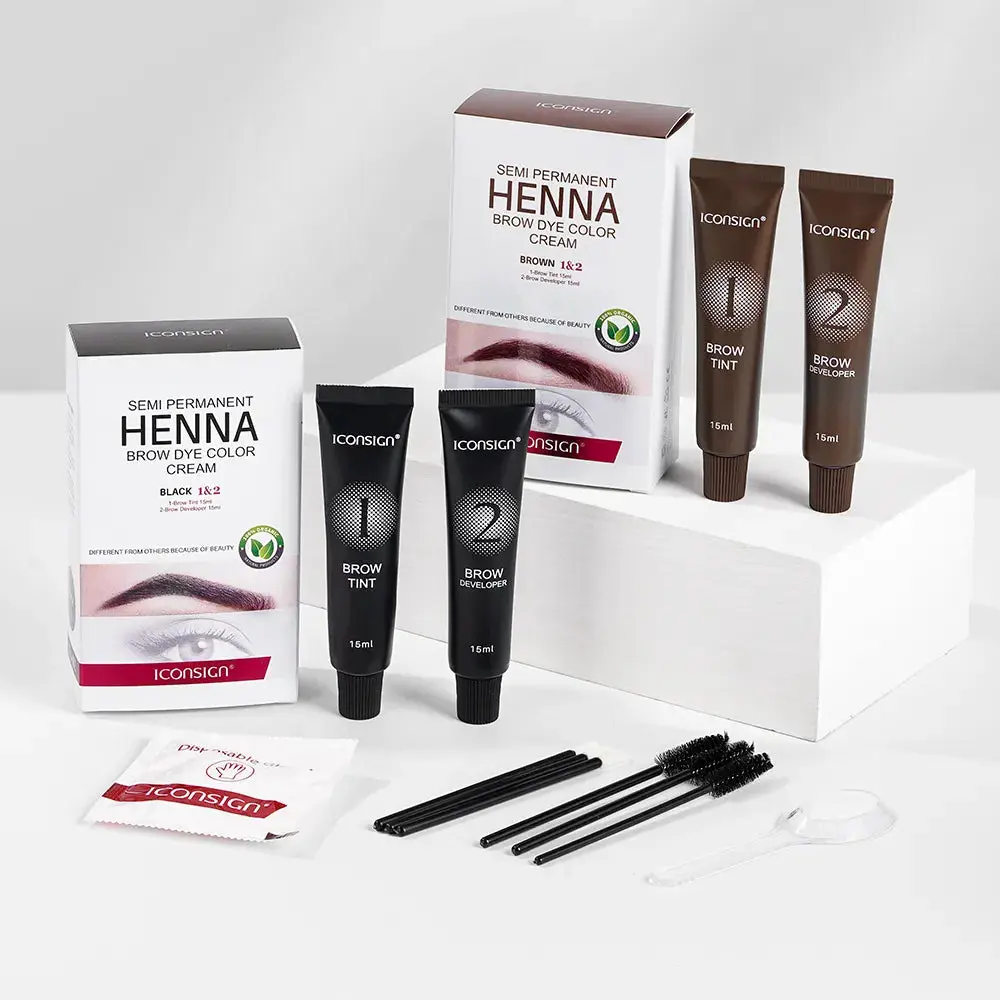 ICONSIGN Semi Permanent Henna Hair Dye - Haircare Product for Beauty & Personal Care Makeup Needs