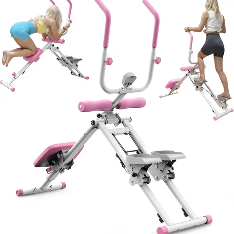 【SAVEYOUR】Unisex 2-in-1 Folding Vertical Climber & Core Workout Machine, Compact Foldable Gym Equipment, Home Workout Gear, Quick-Switch At Home Gym Equipment for Stair Climbing & Ab Training
