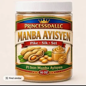 Manba Ayisyen 16 OZ - Pike Sik Sel Pi bon Manba Ayisyen Peanut Butter Spread