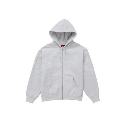 Collegiate Appliqué Zip Up Hooded Sweatshirt Supreme - TikTok Shop