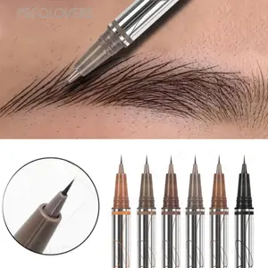 Quick-Dry Fluffy Water Eyebrow Pen | Long-Lasting Waterproof, Super Fast Drying, Natural Wild Look Brows, Trendy Joyful Eyebrows, Instant Shape, Sweat and Fade Resistant, Portable for Travel, Music Festivals, Parties