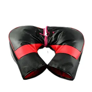 Leather Winter Motorcycle Handlebar Gloves, Snowy Motorcycle Grip Covers, Waterproof Warm Thick Fleece, Suitable for Motorcycles and Electric Bikes