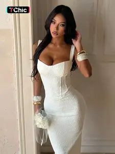 Elegant Lace Waist Cinched Strap Dress Long Gown, Stylish Sleeveless Evening Wear, Perfect for Parties and Special Occasions