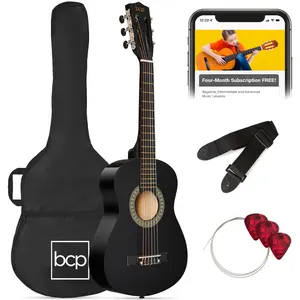 Best Choice Products 30in Kids Acoustic Guitar Beginner Starter Kit with Strap, Case, Strings