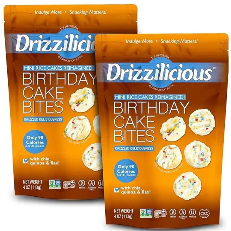 Drizzilicious Birthday Cake Mini Rice Cakes - Gluten-Free, Vegan ...