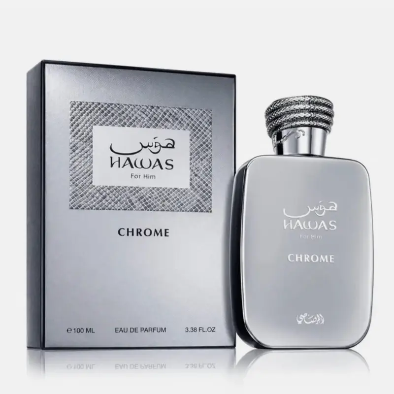 Rasasi Hawas Chrome Cologne for Men 100ML | Long Lasting Fresh Fragrance Rasasi Hawas Chrome Cologne for Men 100ML | Long Lasting Fresh Fragrance