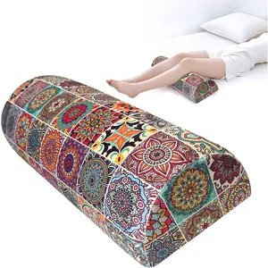 Pillow for  Sleeping - Half Moon Bolster Pillow for Under  While Sleeping Support,  &   (21.5x9x5 Inches)