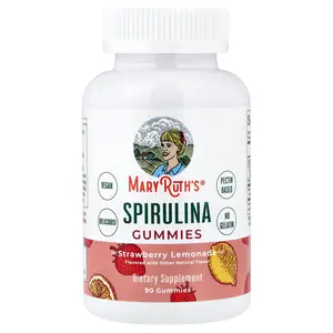 MaryRuth's Spirulina Gummies, Strawberry Lemonade, 90 Gummies