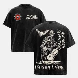 A7X Band Tee – Avenged Sevenfold Tour 2025 T-Shirt Hoodie & Sweatshirt Vintage Washed Heavy Metal Hard Rock Heavy Cotton Oversize Unisex Retro Graphic Streetwear Music Fanwear Edition
