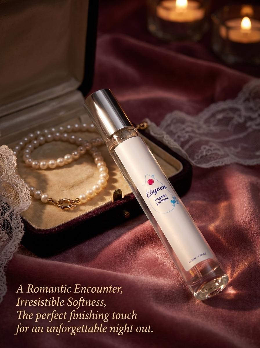 EBYVEN Pagoda Perfume Soft Powder Scent Eau De Toilette Perfume Natural Fragrance Spray 35ml/1.1FL.OZ. Suitable For Daily Use For Working