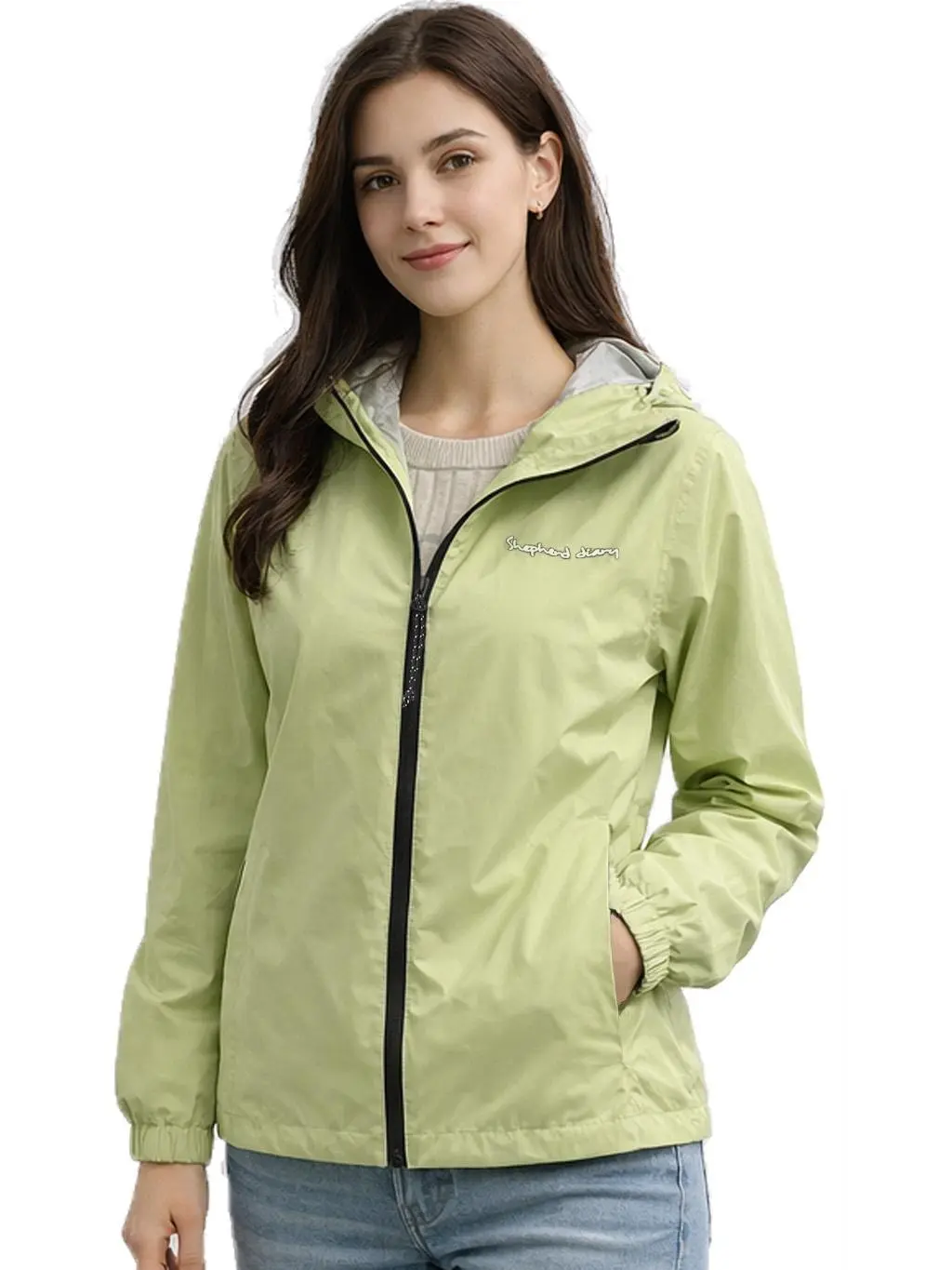 SHDR Women’s Waterproof Rain Jacket | Windproof & Breathable 2.5-Layer Shell, Packable Design, Eco-Friendly Water-Repellent Finish, Adjustable Hood & Cuffs | Packable Outdoor Jacket for Women, Camping, RV Trips, Picnics & Weekend Adventures