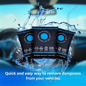 100g Reusable Dehumidifier Bag for Home & Car, Leak-Proof Drying Pack with Quick Reactivation, Safe Storage Solution for Closet & Vehicle