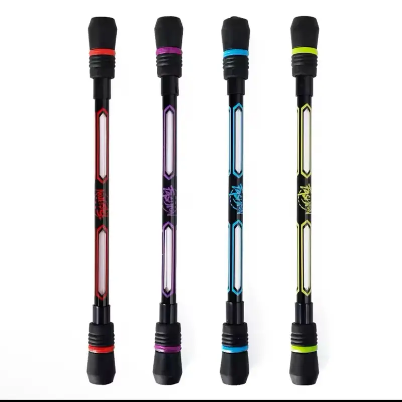 Fidget Spinning Pen Hand Practice SpinningStationary Plastic Rotating Writing Pens 0.5mm - 4 pack