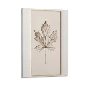 Fall Leaf Canvas Wall Art Maple Leaf Paintings Farmhouse Plant Landscape Poster Poster Canvas Wall Art For Bedroom Decor Bar Office Room Decor Gift