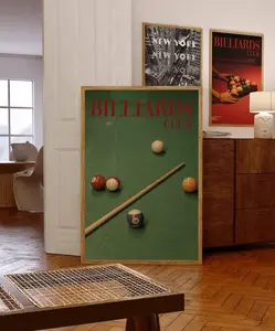 [Sale off up to 50%] Billiards Club Poster, Billiard, 70s Retro Wall Art Print, Psychedelic Art Print, Trippy Wall Art, Summer House, Pool Balls