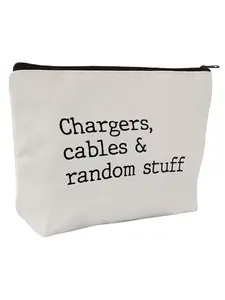 Letter Pattern Makeup Bag, Travel Cosmetic Bag, Casual Zipper Makeup Organizer Pouch, Versatile Storage Bag for Travel, Office, Home, Dormitory, School