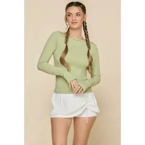 Your Favorite Reversible Long Sleeve Top - Pistachio