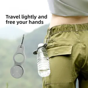 Outdoor water bottle buckle beverage mineral water portable storage mountaineering buckle backpack belt accessories hook