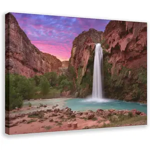 Beautiful Havasuu Falls Havasupai Arizona Poster Wall Art Painting Canvas Prints Decor Aesthetic Kitchen Bedroom Bathroom Living Room Corridor Restaurant Decor
