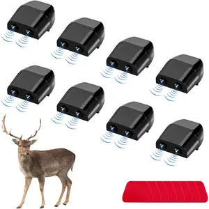 8 Deer Whistles for Car, Automotive Deer Warning Whistle Devices, Animal Warning Devices Avoids Collision, Universal Animal Alert Accessories for Vehicles (Black)