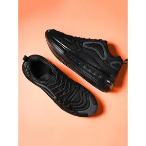 Men's Full Air Cushion Sports Shoes, Comfortable Lightweight Breathable Non-Slip Shock Absorbing Athletic Running Shoes for Outdoor Activities, Versatile Casual Sneakers for Daily Use