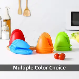 8 Pcs Silicone Cooking Gloves Heat-resistant Silicone Oven Gloves Suitable for Baking and Barbecue Silicone Anti-slip Microwave Oven Clamps Heat-resistant Clamps Heat-resistant Kitchen Tableware Heat-resistant Gloves Bakeware Set Grill Insulation