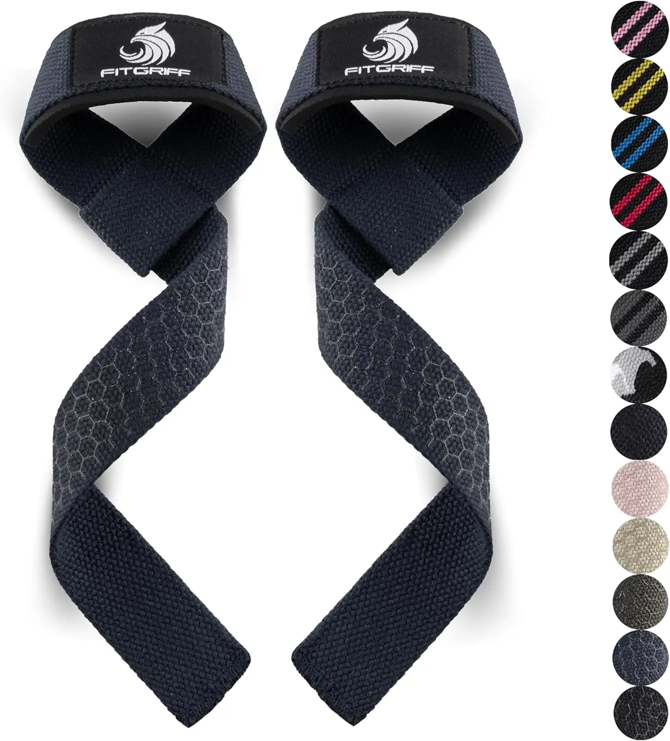 ® Lifting Wrist Straps for Weightlifting, Gym, Deadlift, Workout (Made of Premium Cotton & Padded) - Men & Women