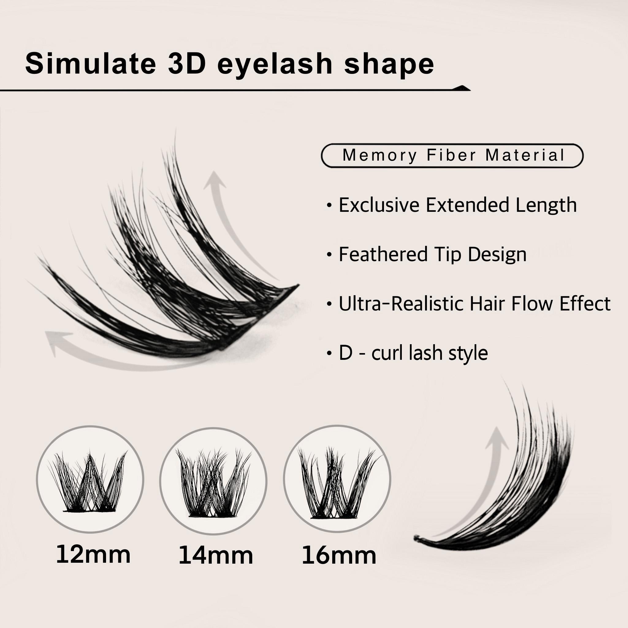 JVLBEAUTY【Serpent Muse】Euro-American Edgy Style False Eyelashes, D Curl, Voluminous, Asian-Inspired Look