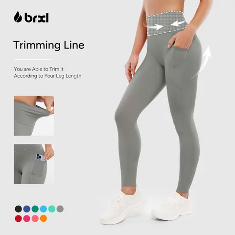 BRXL Women's High-Waist 25-Inch Yoga Pants - Butter-Soft Leggings with Hip-Sculpting Design, Pockets & UPF 50+ Fall Apparel #Parati #FitnessWorkout #OutdoorFun #HolidayWarm-Up-6,travel essentials,camping essentials