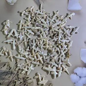 Baroque cross pearl loose pearl /