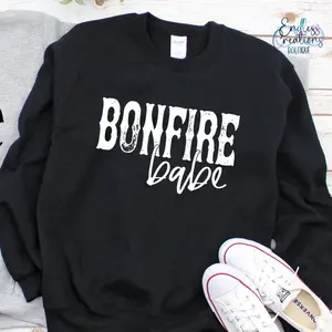 Bonfire Babe Crew Neck in Black