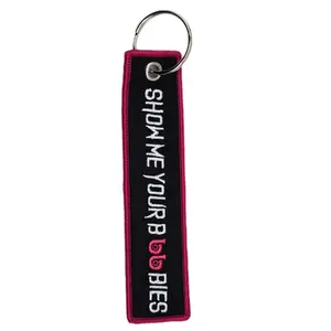 Show Me Your Boobies KeyTag keychain Color - Pink