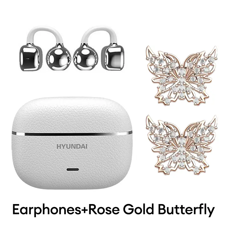 White+Rose Gold Butterfly